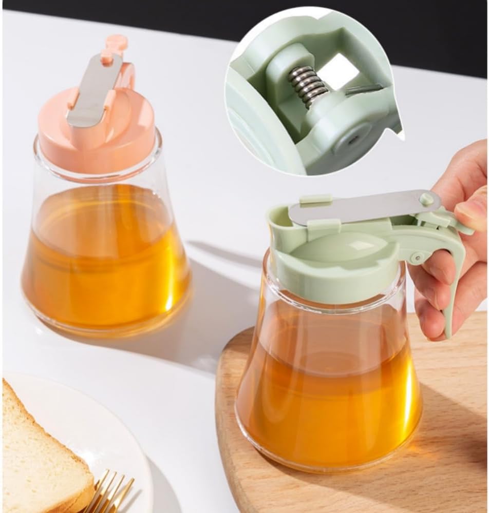 Honey Dispenser No Drip - Easy Squeeze Syrup Dispenser Bottle for Efficient Serving, Honey Squeeze Jar for Kitchen & Coffee Bar, Mess-Free Solution(250ml) - Image 5