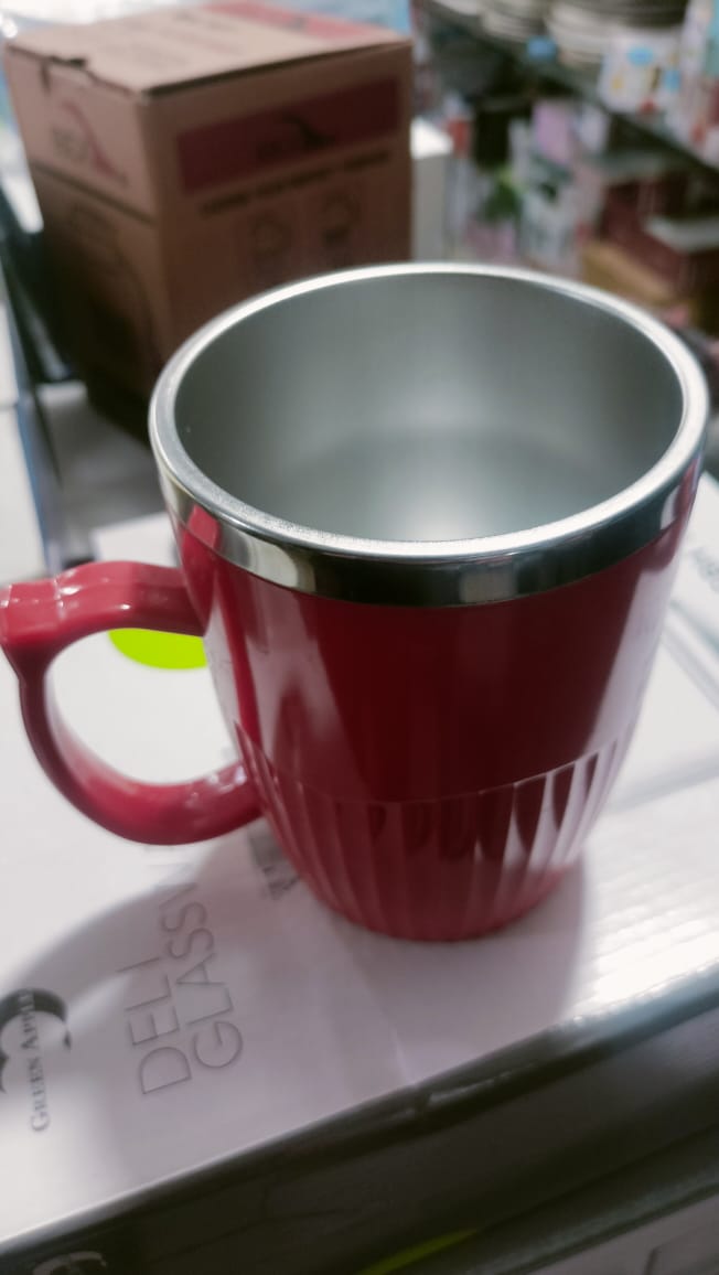 Premium Red Color Stainless Steel Inner Insulated Mug – Hot & Cold Coffee/Tea Travel Mug - Image 2