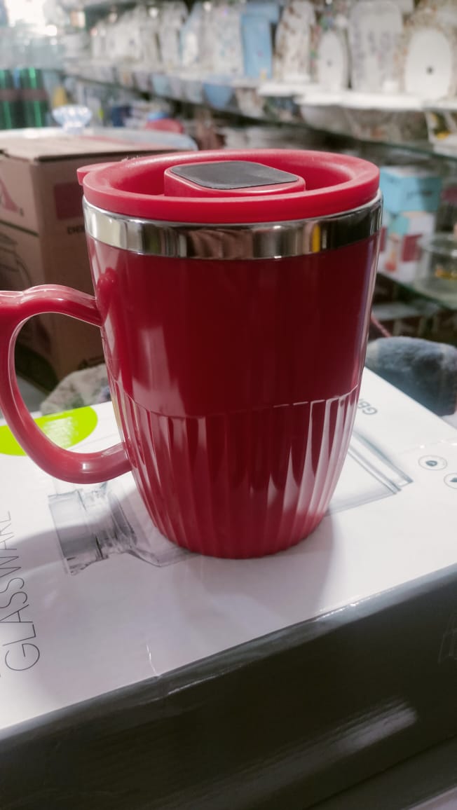 Premium Red Color Stainless Steel Inner Insulated Mug – Hot & Cold Coffee/Tea Travel Mug