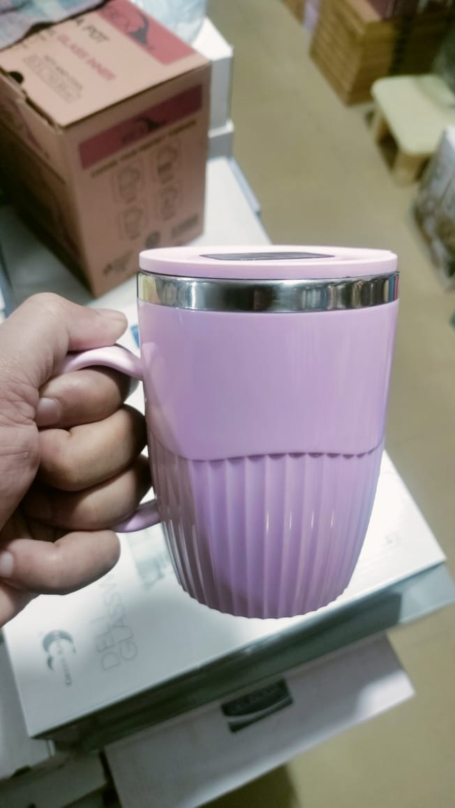 Premium Pink Color Stainless Steel Inner Insulated Mug – Hot & Cold Coffee/Tea Travel Mug with Lid - Image 4