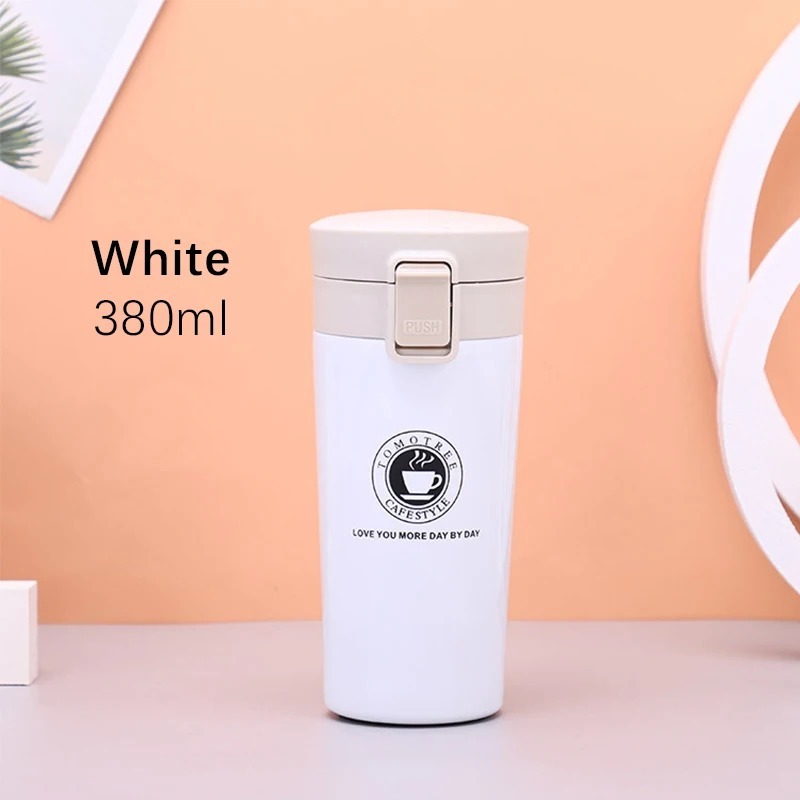 Hot & Cold Stainless Steel Vacuum Flask – 380ml | Double Wall Insulated Water Bottle | Leakproof Coffee & Tea Thermos Travel Mug (Random Color) - Image 2